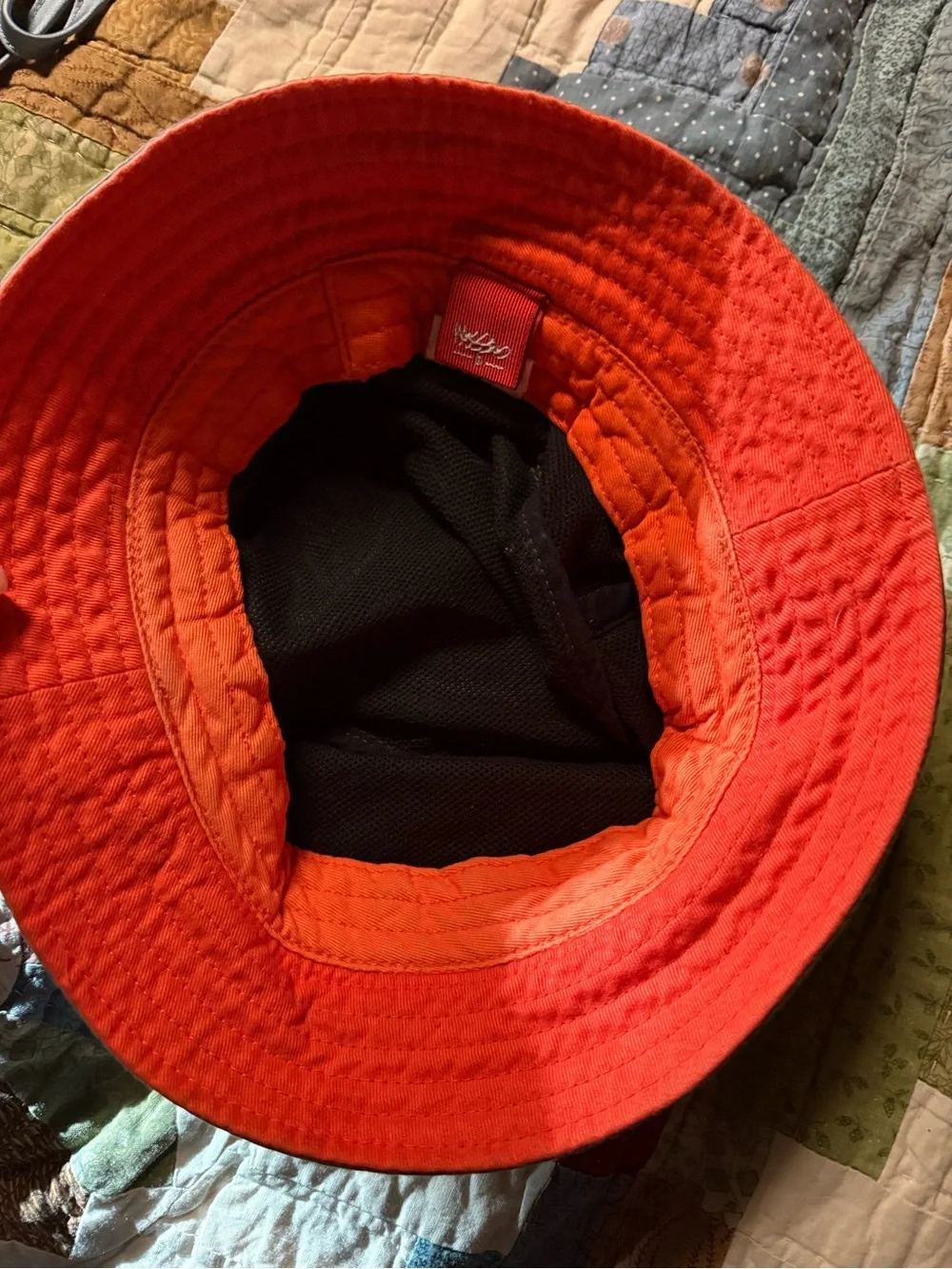 Mossimo Olive Green Bucket Hat with Logo Patch for kids one size